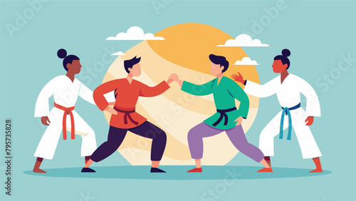 A sense of camaraderie and mutual respect fills the air as competitors from different nations exchange techniques and techniques during the