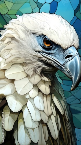 Griffon vulture art animal bird. photo