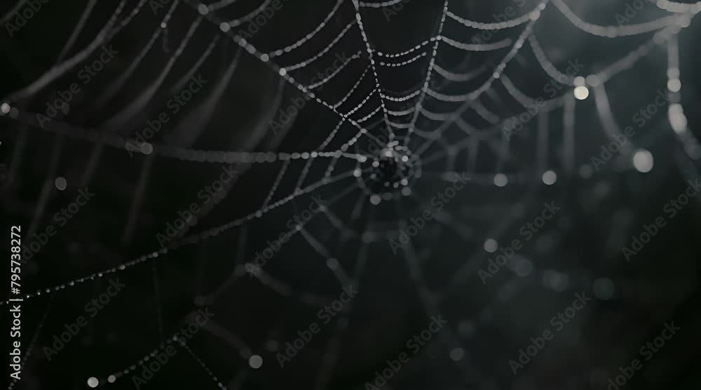 cobwebs on a dark background