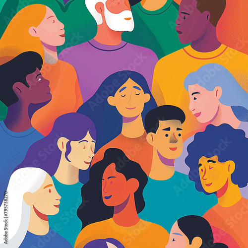 Illustration of supportive community