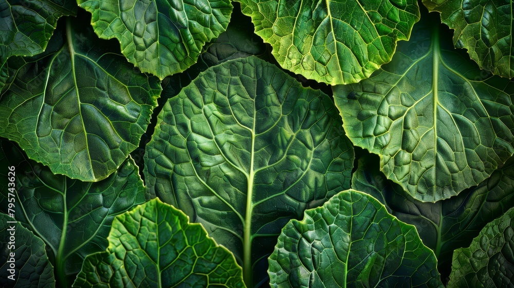 Close-up of several green, leafy plants with water droplets atop their leaves Close-up of several green, leafy plants with water droplets atop their leaves