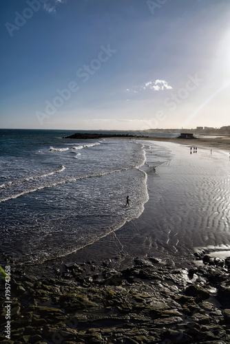 Obraz na płótnie Bahia feliz beach view coastal side of Gran canaria, Spain w salonie