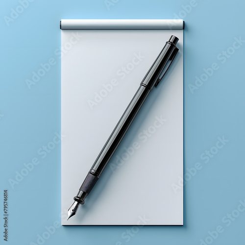Professional Business Banner with Pen Illustration