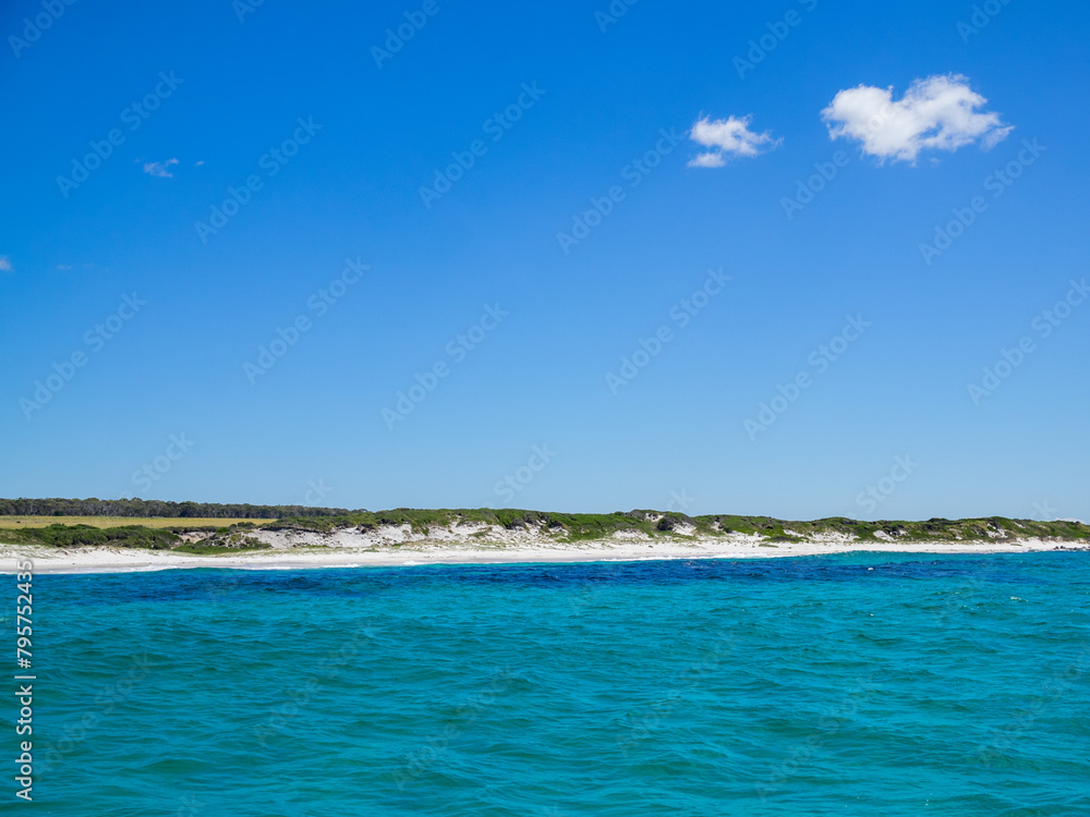 White sands and turquoise waters of the Bay of Fires, Tasmania