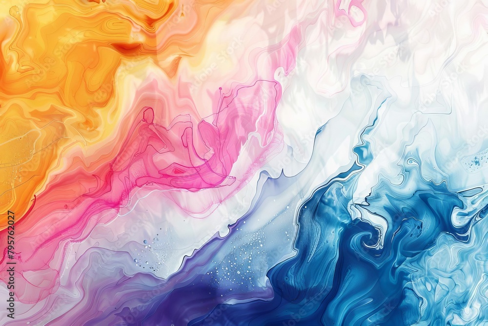 abstract colorful water texture background fluid art concept illustration