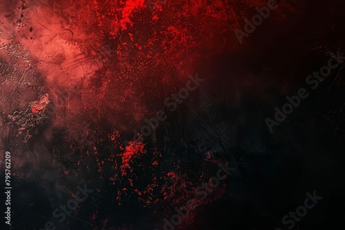 abstract dark black and red gradient background with shiny light effect grungy texture and grainy noise empty space for text