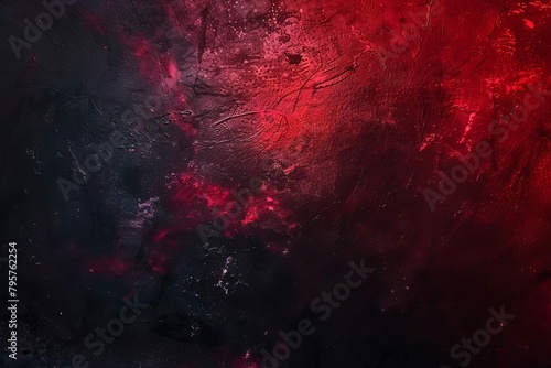abstract dark black and red gradient background with shiny light effect grungy texture and grainy noise empty space for text