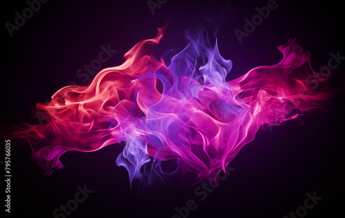 Pink and purple fire flames background