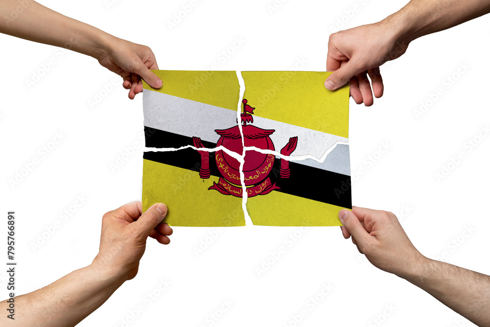 Solidarity and togetherness in Brunei, people helping each other, unity and help idea, support concept Solidarity and togetherness in Brunei, people helping each other, unity and help idea, support concept