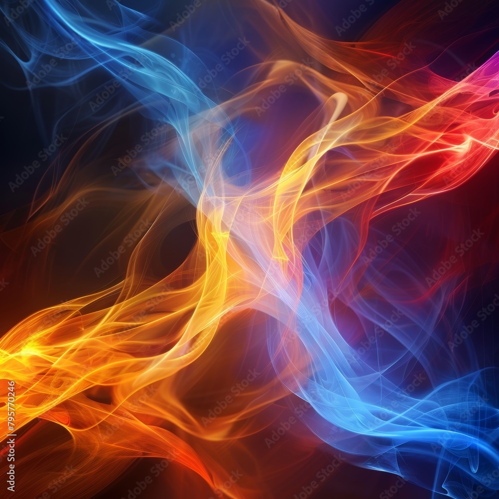 abstract fire background with flames mixed