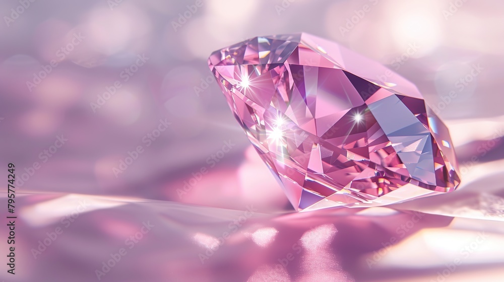 A pink diamond with luxury and opulence high resolution. A pink diamond with luxury and opulence high resolution.