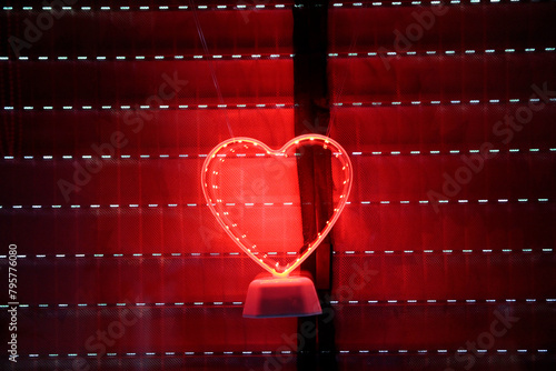 Typical red light illumination of a brothel