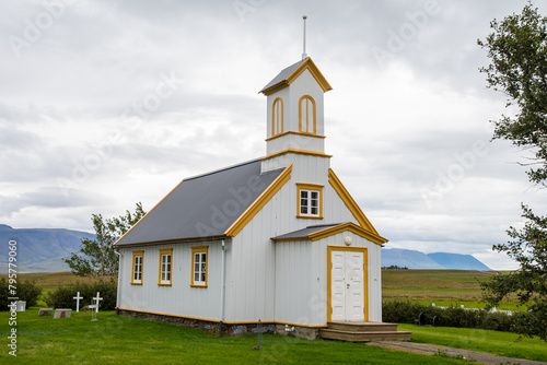 Church of Glaumbaer in Skagafjordur in Iceland