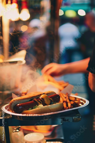 Chicago-Style Hot Dog Delight, Culinary World Tour, Food and Street Food