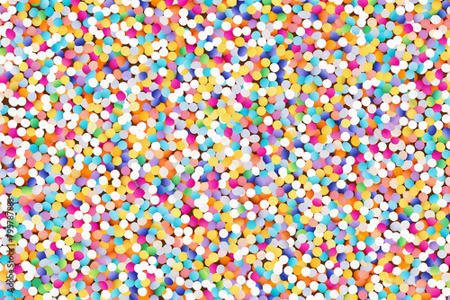 pattern with colorful beads background