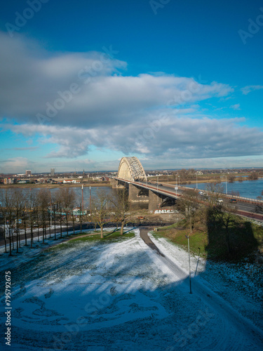 Cityview Nijmegen Waal bridge brug Arnhem photo