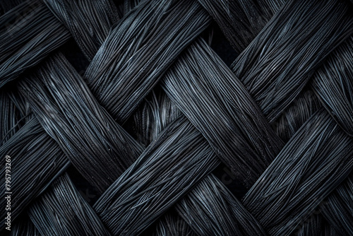 Texture rope pattern_premium fiber rope pattern_seamless rope pattern background_black rope pattern background_premium rope pattern_dark shinny rope pattern background photo