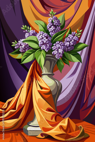 flowers on the wall