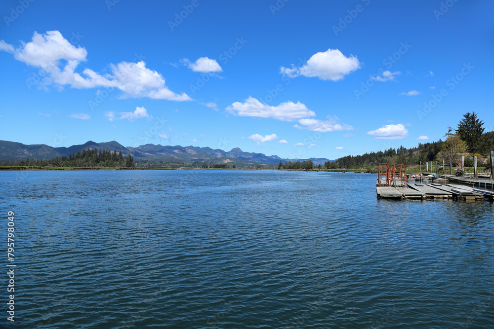 The Nehalem River and Bay, Oregon