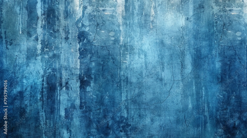 Immerse yourself in the moody ambiance of a grunge blue background, where faded hues and gritty textures intertwine to evoke a sense of nostalgia and intrigue, perfectly rendered in high definition