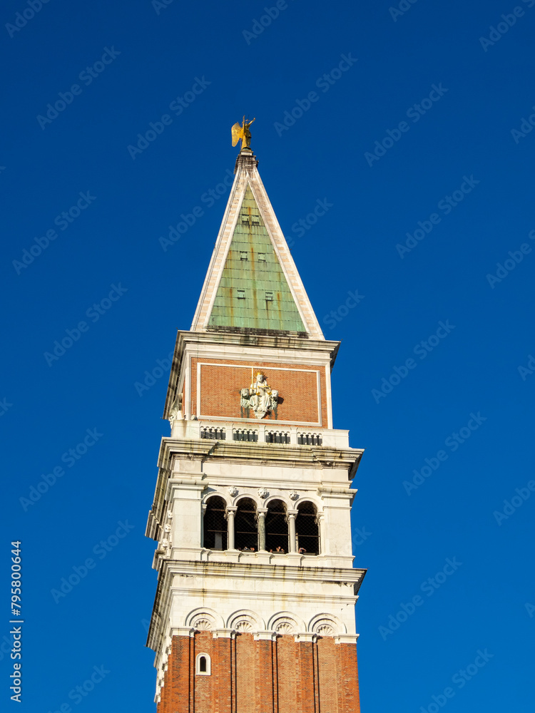 San Marco Tower top with Justice allegory, Venice