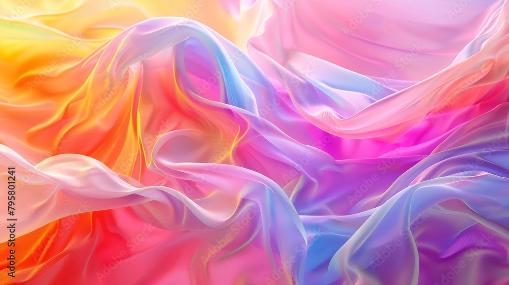 Immerse yourself in the beauty of this abstract fluid iridescent holographic neon curved wave in motion Immerse yourself in the beauty of this abstract fluid iridescent holographic neon curved wave in motion