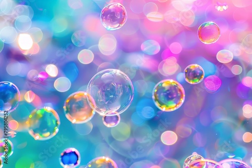 Rainbow bubbles