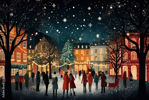 Christmas carol concert christmas outdoors people