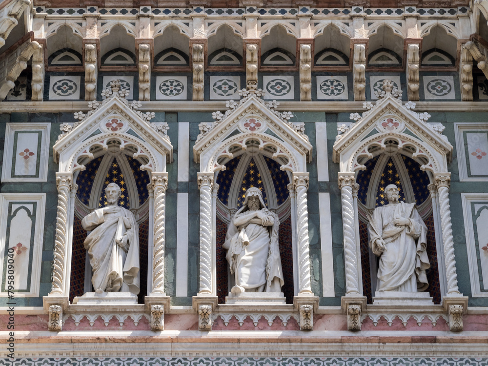 Santa Maria del Fiore facade detail, Florence