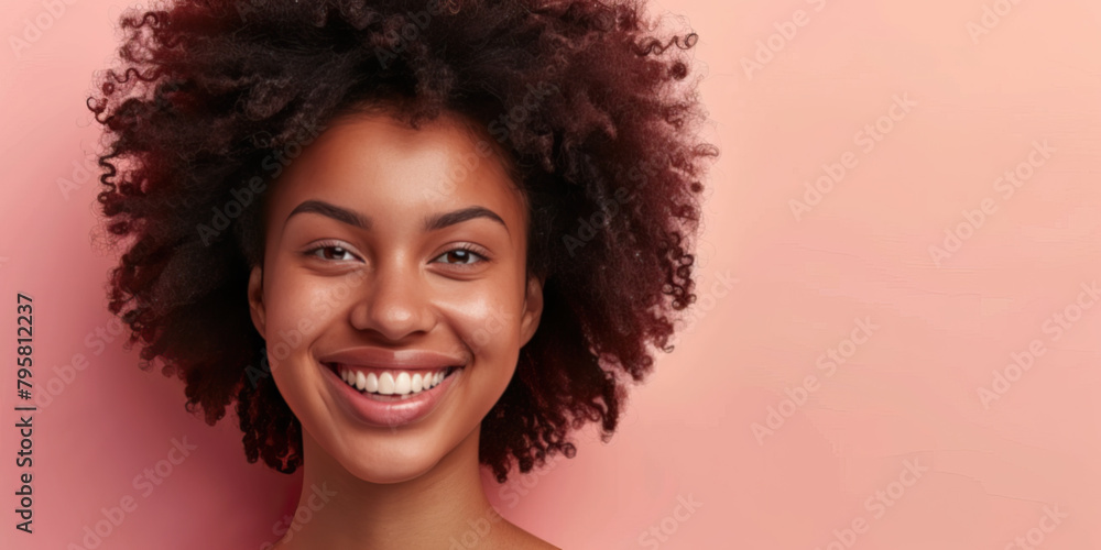 Portrait of young black mixed race beauty model woman with natural make up smiling clean shot Portrait of young black mixed race beauty model woman with natural make up smiling clean shot