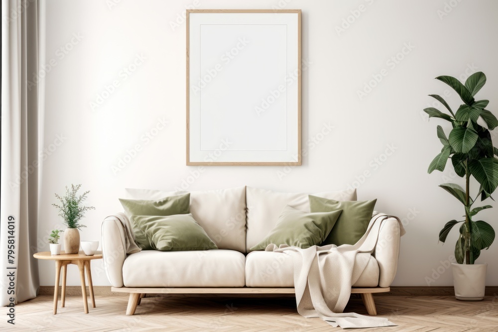 Frame mockup room architecture furniture Frame mockup room architecture furniture