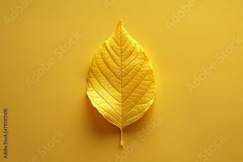 yellow leaf decoration