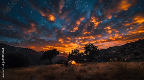 Camping under the clouds and stars in Cleveland National Forest