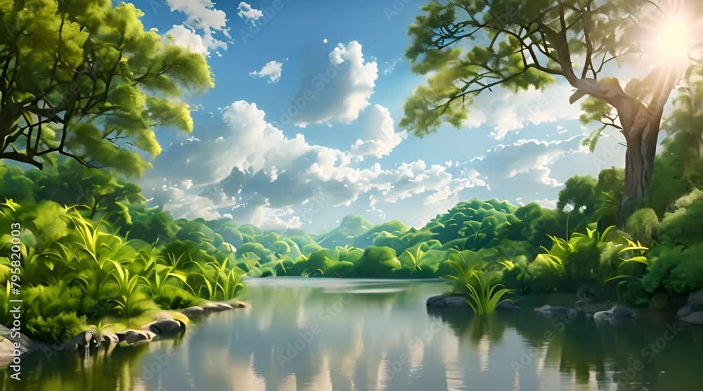 Photo aesthetic river in the natural forest
Photo aesthetic river in the natural forest