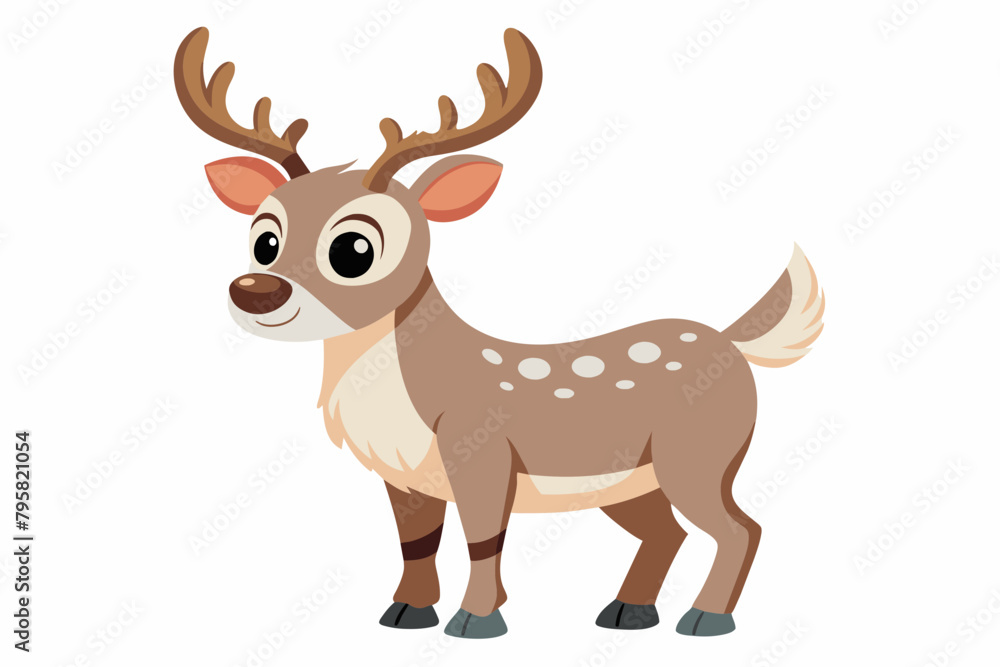 caribou deer cartoon vector illustration caribou deer cartoon vector illustration