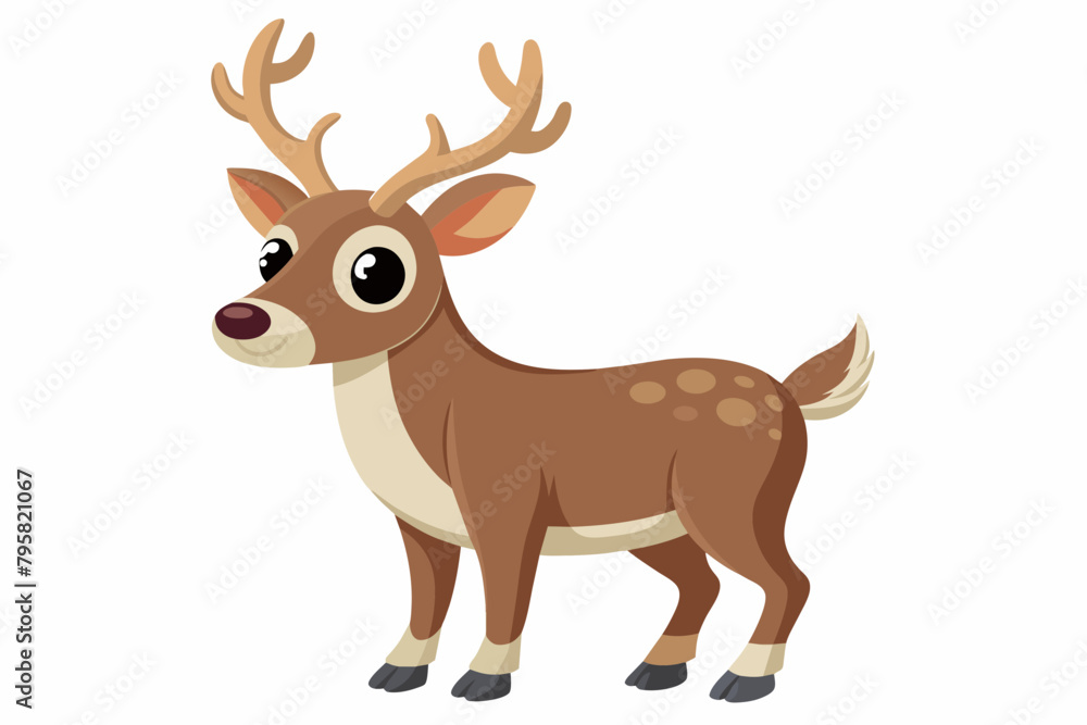 caribou deer cartoon vector illustration caribou deer cartoon vector illustration