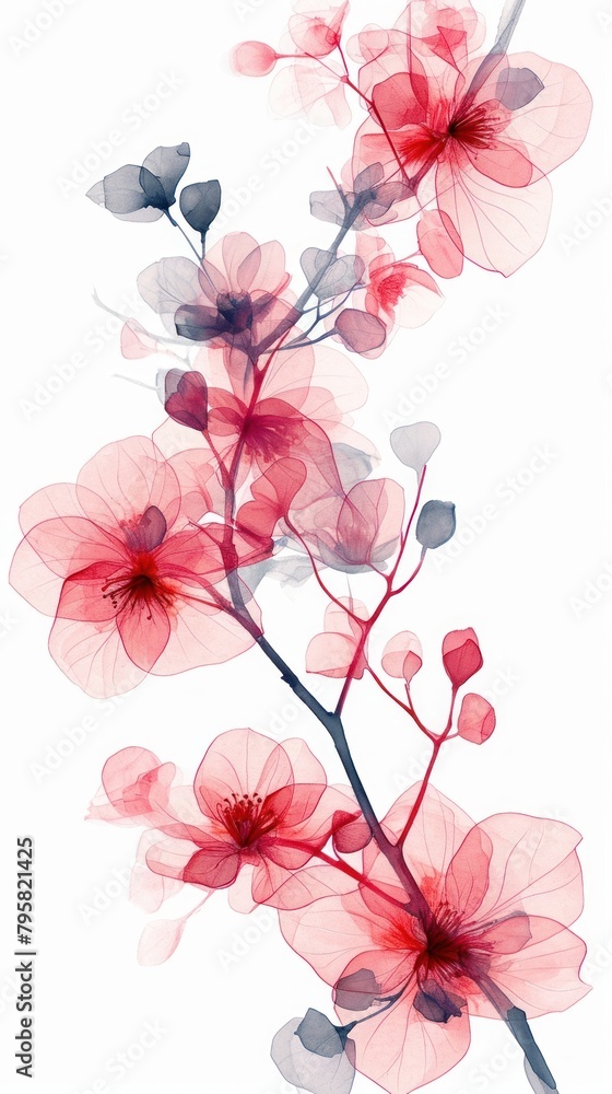 Fototapeta premium Tropical flowers blossom plant inflorescence.