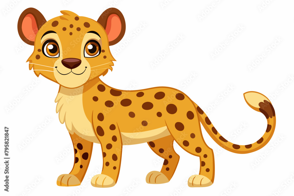 cheetah cartoon vector illustration cheetah cartoon vector illustration