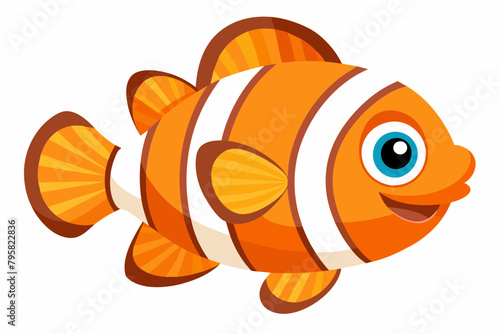 clownfish cartoon vector illustration