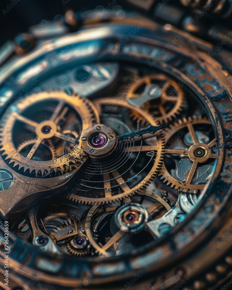 Intricate Mechanical Timepiece