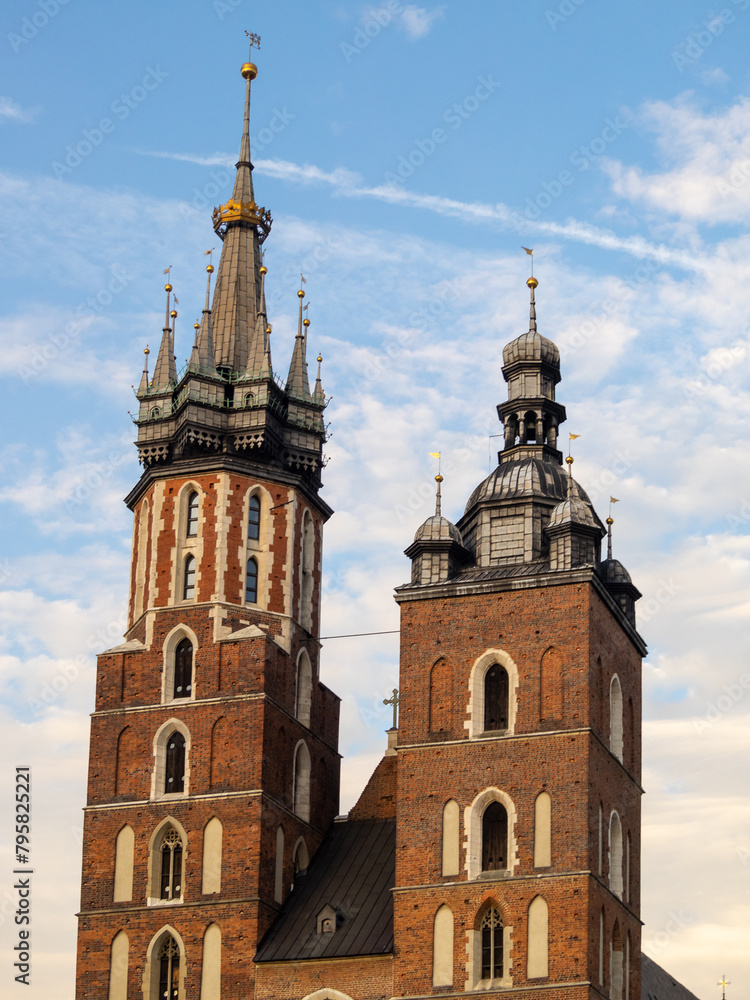 St. Mary's Basilica towers, Krakow