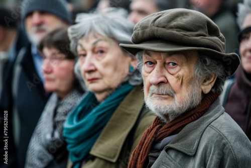 Unidentified participants at the celebration of the 70th anniversary of the collapse of Communism in Central Europe.