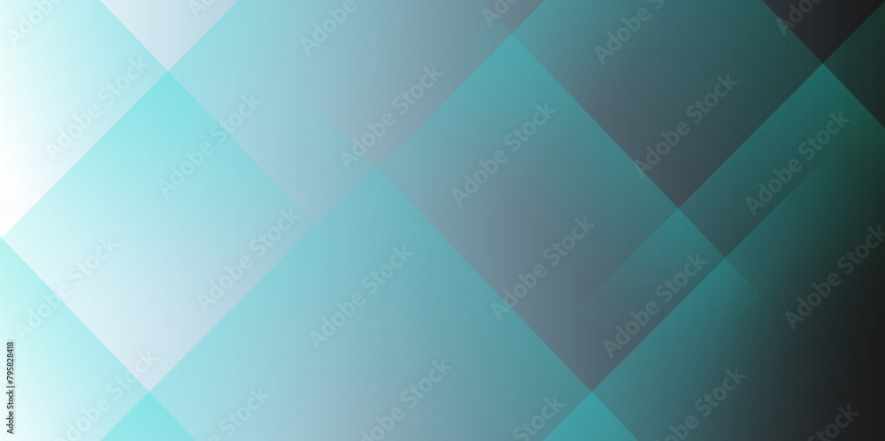 Obraz premium Abstract modern geometric diagonal lines background with blue, black and white square Element on light silver modern design for poster, banner, wallpaper, flyer, and report. Vector illustration.