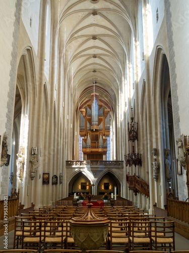 Main nave of Rothenburg ob der Tauber St. Jakob Church