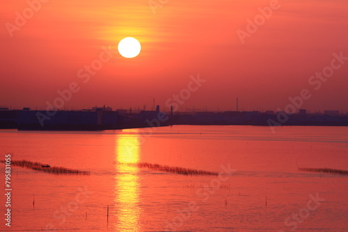 朝焼け　morning glow