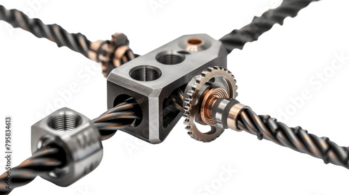 Gear Cable Housing Stop on transparent background photo