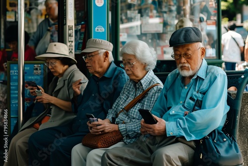 Unidentified old people in Tokyo. Tokyo is the capital of Japan and the most populous metropolitan area in the world © Enrique