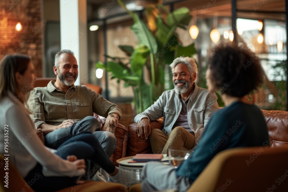 Group of senior people sitting in a cafe, talking, laughing and smiling. Group of senior people sitting in a cafe, talking, laughing and smiling.