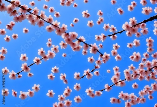 A pattern of delicate cherry blossom petals gently (11)