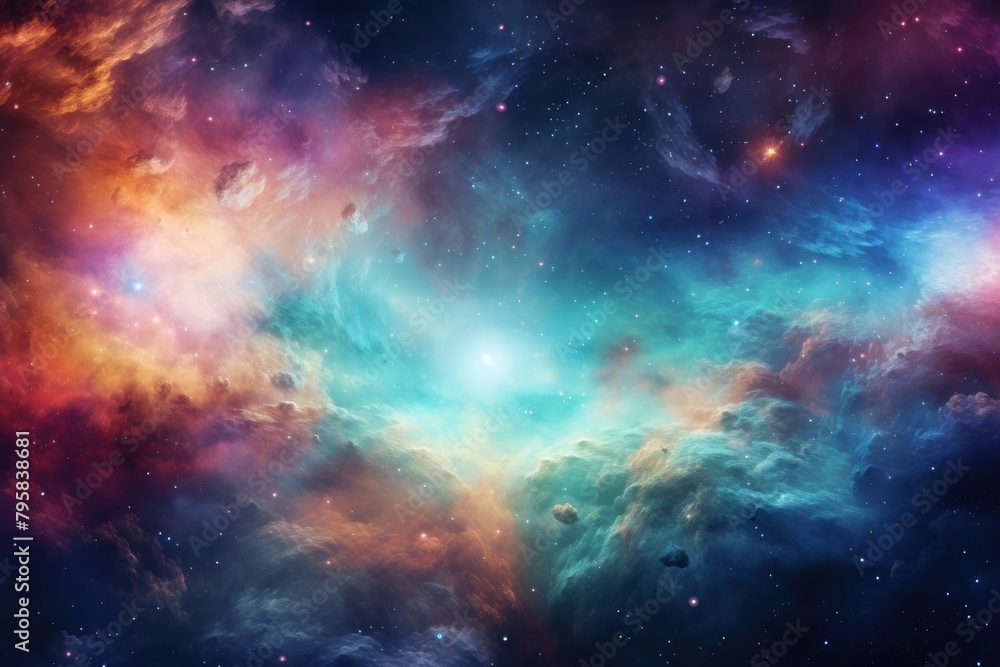 Fototapeta premium Universe of galaxy space backgrounds astronomy